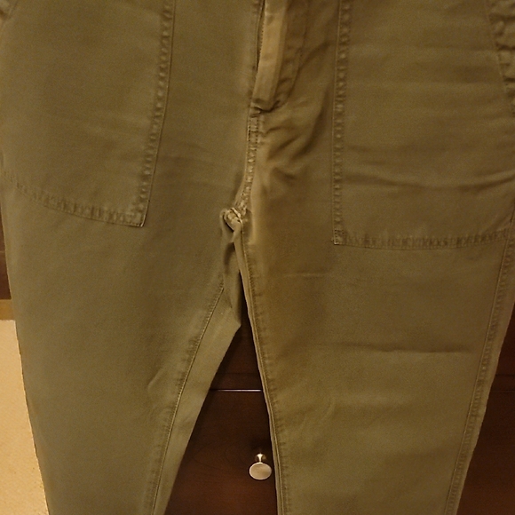 AG Adriano Goldschmied Olive Cropped Pants - Picture 2 of 11